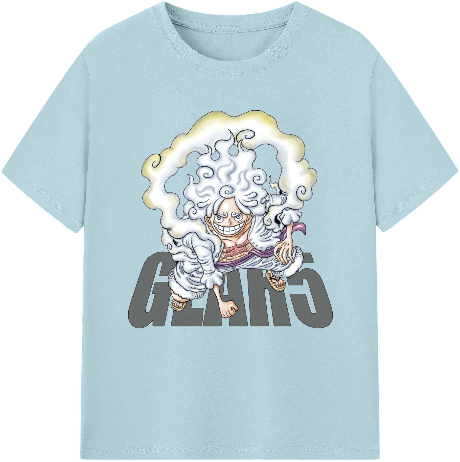 ワンピース モンキー・D・ルフィ ONE PIECE Monkey D. Luffy 綿100％半袖Tシャツ（フロントプリント）